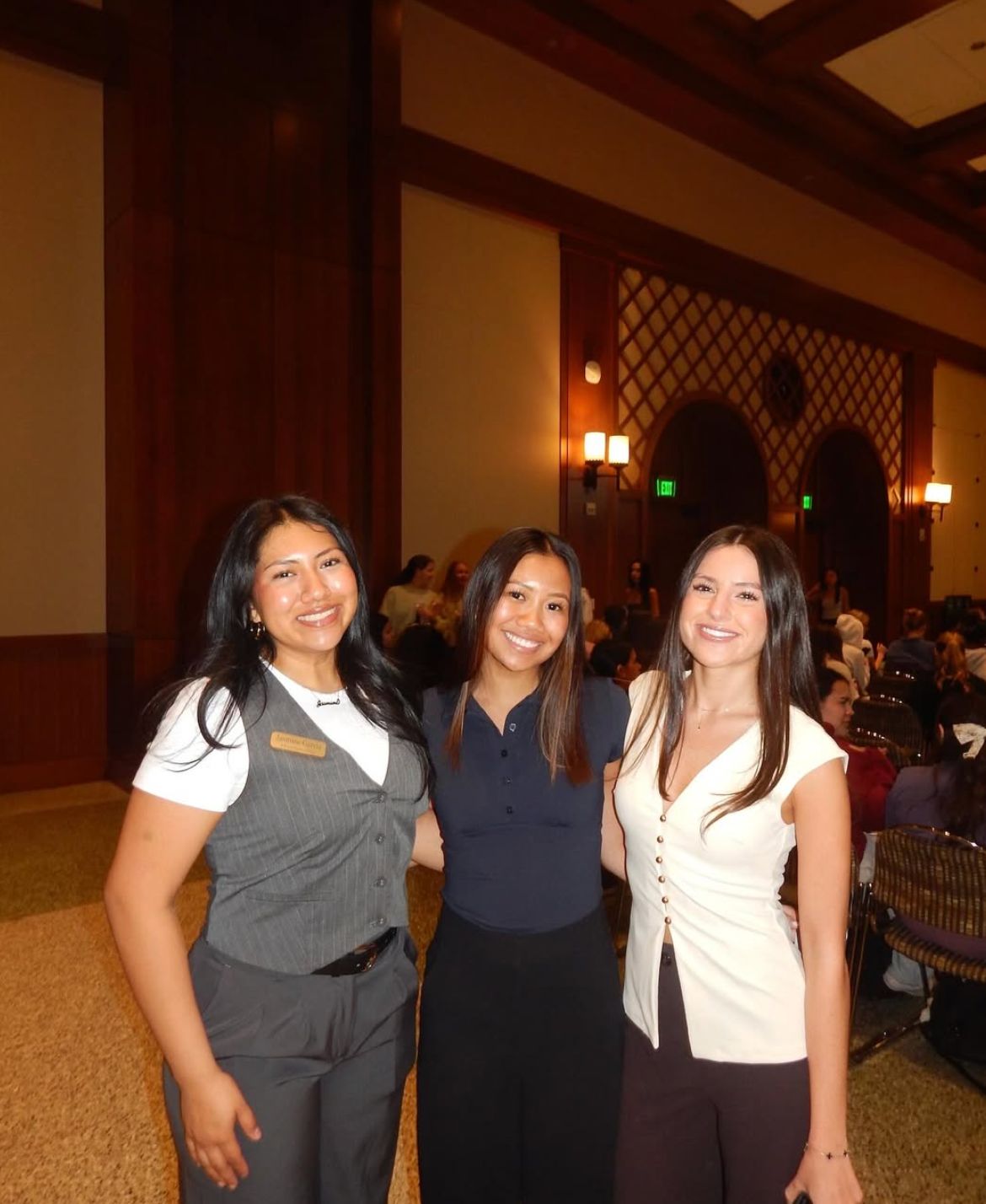 Club members at an event